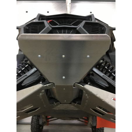 Renfort Avant en Inox + plaque de Protection Aluminium Maverick 1000 X3 Can-am