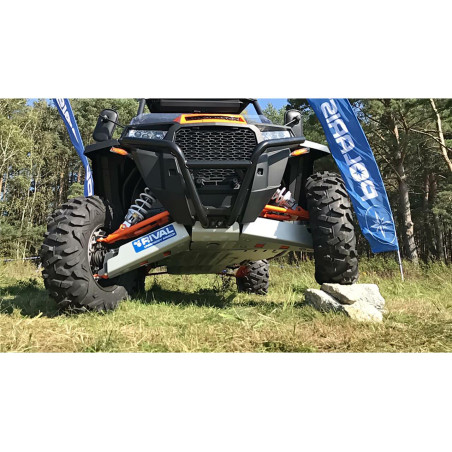 Kit protection de triangles avant Aluminium RIVAL RZR 1000 Turbo Polaris 2016 et plus Port Offert