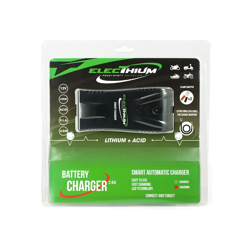 Chargeur Batterie Moto Quad Scooter Pour batterie Lithium & Acide