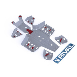 Kit Protection Aluminium Complet RIVAL 700 Grizzly Yamaha 2016 et plus