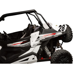 Plaque Numéro Blanche RZR 1000 Turbo Polaris