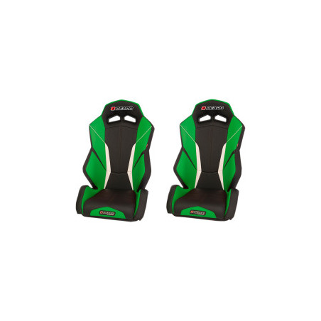 Lot de 2 Sièges Baquet Torque V2 Beard Noir Vert