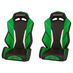 Lot de 2 Sièges Baquet Torque V2 Beard Noir Vert