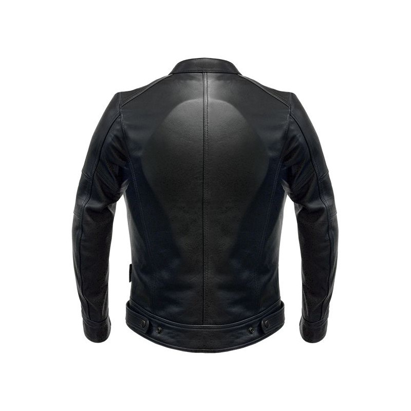 Blouson cuir VINTAGE LADY noir S-LINE Moto Route