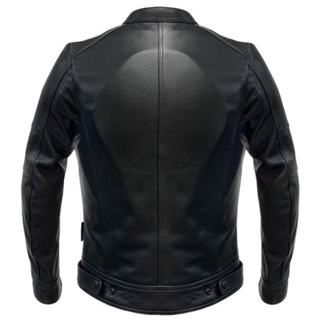 Blouson cuir VINTAGE LADY noir S-LINE Moto Route