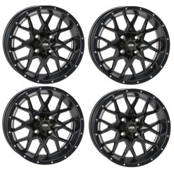 Pack 4 Jantes ITP Hurricane 14x7 4X156 4+3 SSV Quad