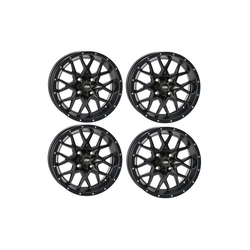 Pack 4 Jantes ITP Hurricane 14x7 4X137 5+2 Quad SSV