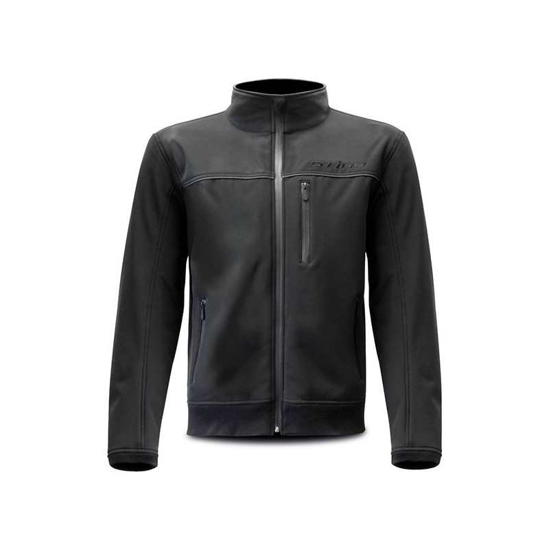 Blouson Moto Softshell Noir Protections CE S-LINE Moto Route