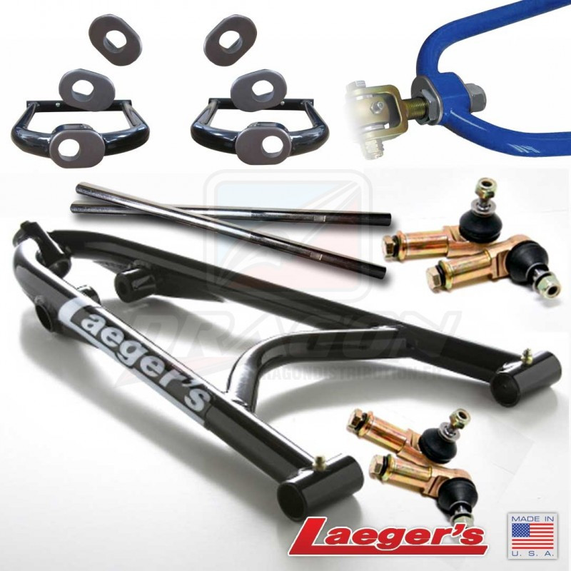 Train Avant LAEGER'S +2 LONG TRAVEL CHASSE REGLABLE QUAD 700 Raptor Yamaha