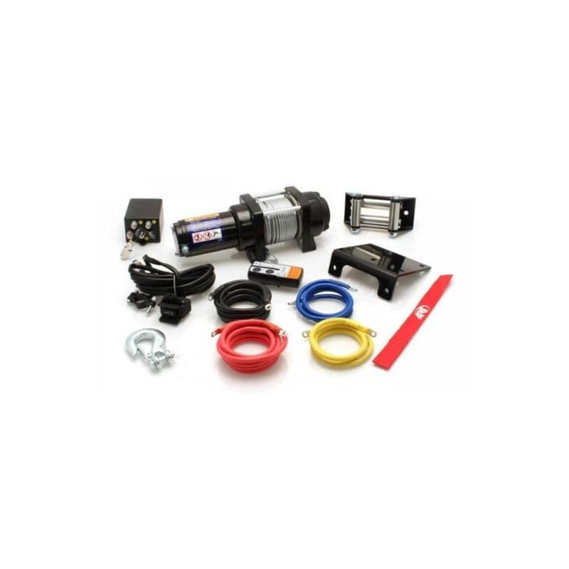 Treuil 3500 Cable Métallique 10m Capacité 1588kg Avec Commande à Distance