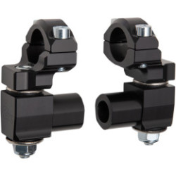 Pontets Pivotants Noir ROX ELITE SERIES Anti-Vibrations Pontet 28.6mm Pour Guidon 28.6mm