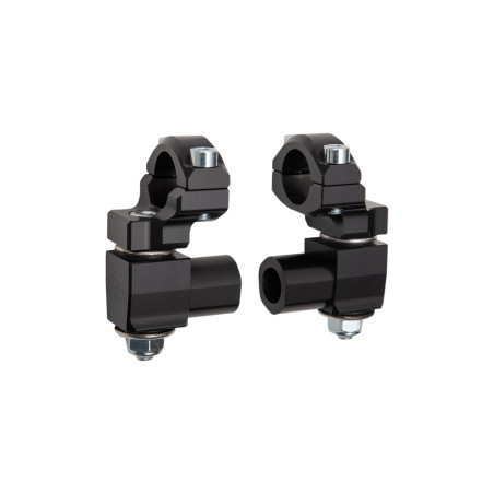 Pontets Pivotants Noir ROX ELITE SERIES Anti-Vibrations Pontet 28.6mm Pour Guidon 28.6mm