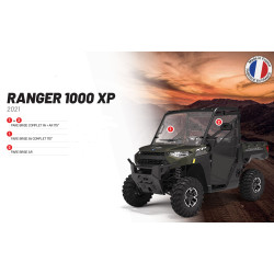 Pare Brise Arrière en Polycarbonate Polaris RANGER 1000 XP/DIESEL fabrication française