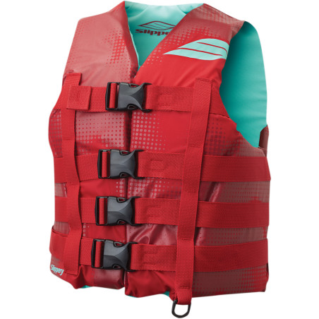 Gilet Hydro Nylon Vest Rouge Aqua CE Slippery Jet Ski