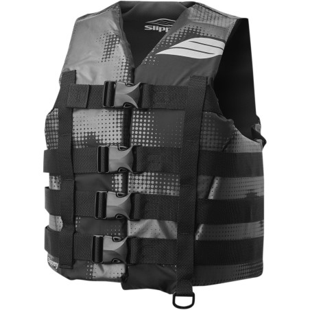 Gilet Hydro Nylon Vest Noir CE Slippery Jet Ski