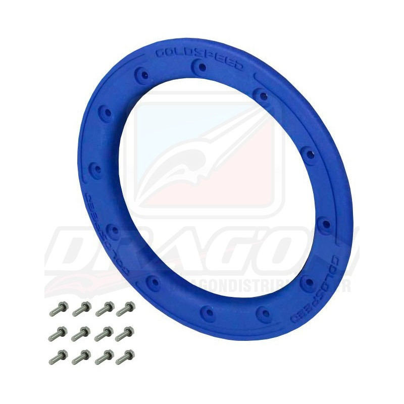 Frette PHD et Visserie GOLDSPEED Beadlock 10 pouces Bleu