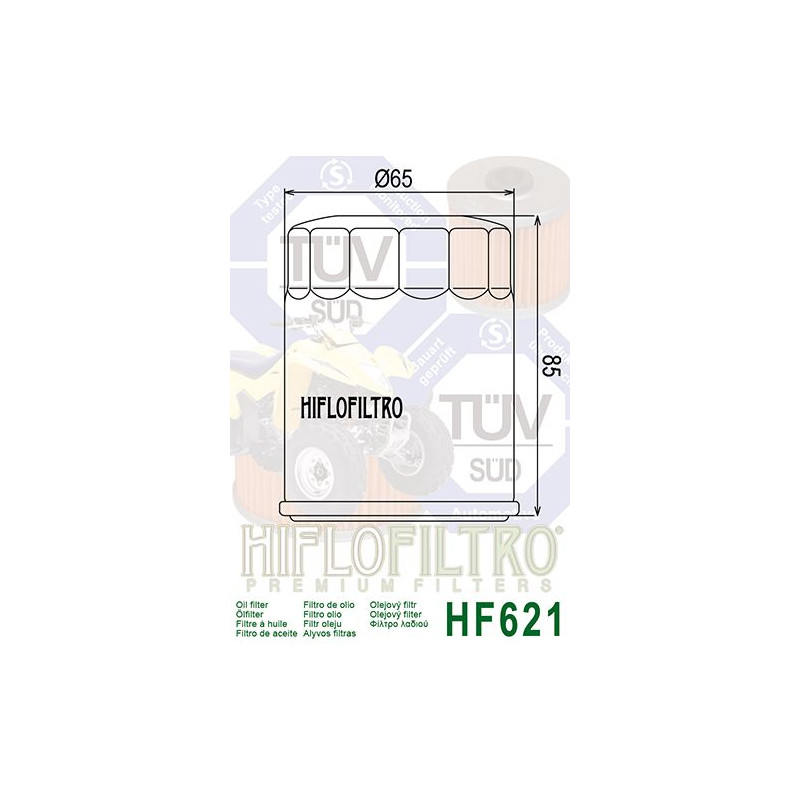Filtre à Huile Hiflofiltro HF621 Wildcat 1000 Arctic Cat