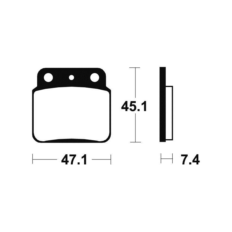 Plaquettes De Frein Métal Fritté Arrière 400 KFX KAWASAKI