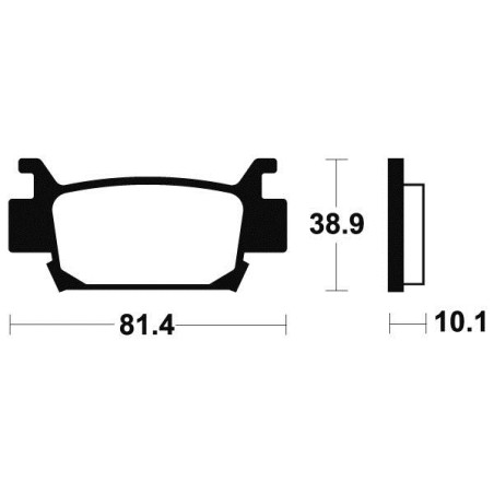Plaquettes de Frein Avant Honda FA6/FGA6 680 Rincon