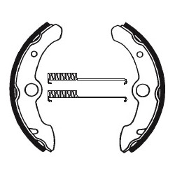 Mâchoires de frein Avant Yamaha 350 big bear