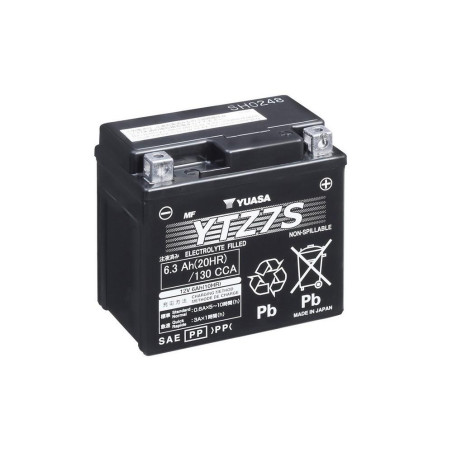 Batterie YUASA YTZ7S sans entretien activée usine YFM-R 250 Raptor Yamaha