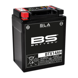 Batterie BS BATTERY BTX14AH SLA sans entretien activée usine 350 Grizzly Yamaha