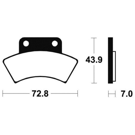 Plaquettes de Frein Arrière Métal Fritté Polaris Xplorer 500