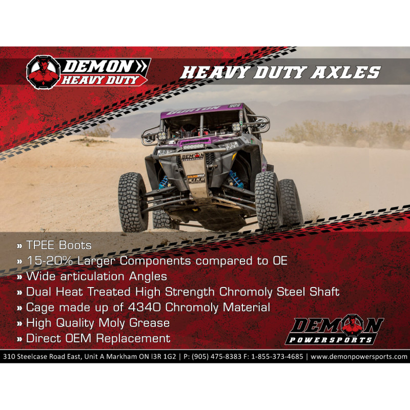 Cardans Arrière Complet Demon RZRS 1000 Polaris Cardans Arrière Complet Demon RZRS 1000 Polaris