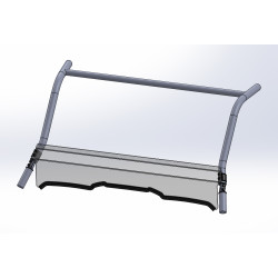 Pare-brise DIRECTION 2 avant court Yamaha YXZ1000 jusqu'à 2018 inclus