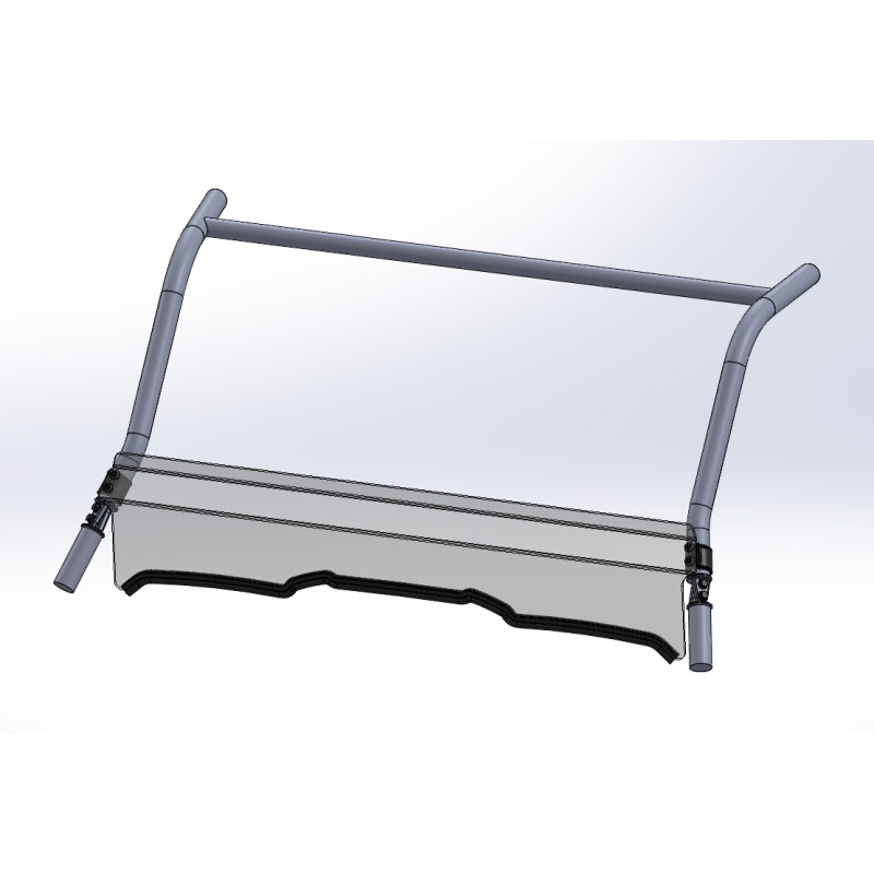 Pare-brise DIRECTION 2 avant court Yamaha YXZ1000 jusqu'à 2018 inclus