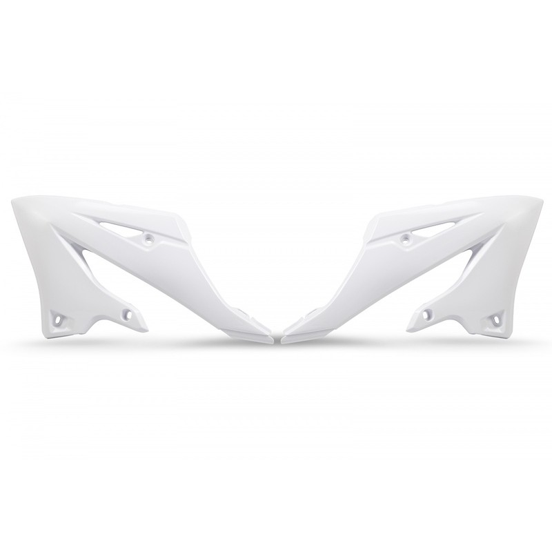 Ouïes de radiateur UFO - blanc Yamaha YZ125/250