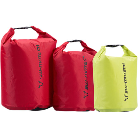Set de 3 Drypack. 4/8/13 litres Jaune/Rouge. Étanche