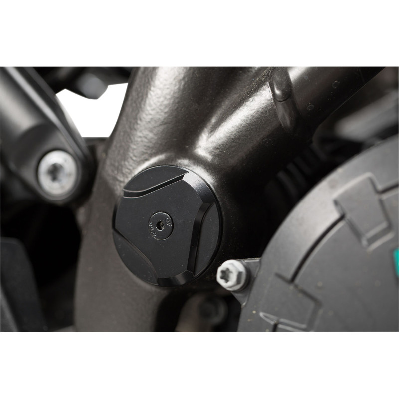 Set de bouchons de cadre. Noir. KTM 1050/1090/1190 Adv,1290 SAdv.