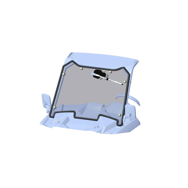 Pare-brise avant ART polycarbonate avec essuie-glace RZR 1000 XP Polaris à partir de 2019