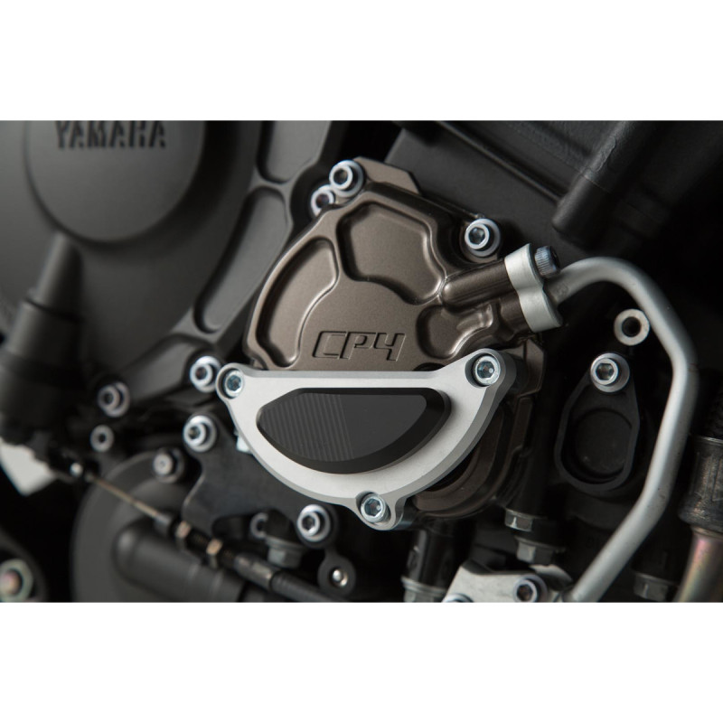 Protection de couvercle de carter moteur. Noir/gris. Yamaha MT-10 (16-)