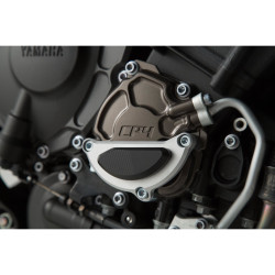 Protection de couvercle de carter moteur. Noir/gris. Yamaha MT-10 (16-)