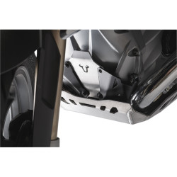 Extension avant de protection de moteur. Noir/Gris. BMW R1200 (12-), R1250 (18-)