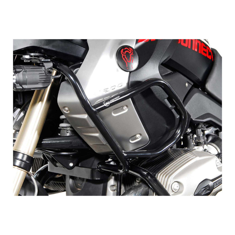 Crashbar haut. Noir. BMW R 1200 GS (08-12). Pour crashbars