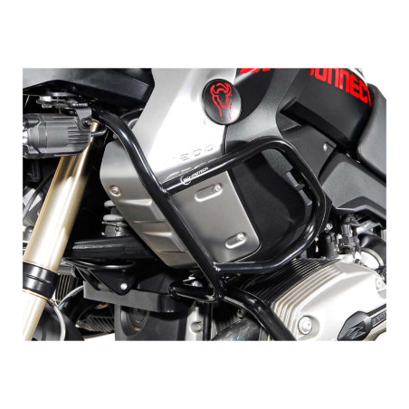 Crashbar haut. Noir. BMW R 1200 GS (08-12). Pour crashbars