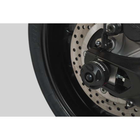 Roulettes de protection pour bras oscillant. Noir. Yamaha MT-09 (16-)