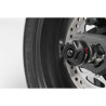 Roulettes de protection pour bras oscillant. Noir. Street Triple (12-) / Rx, Daytona (15-)