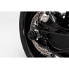 Roulettes de protection pour bras oscillant. Noir. KTM 790/890 Duke (18-), 790 Adv/ R (19-)