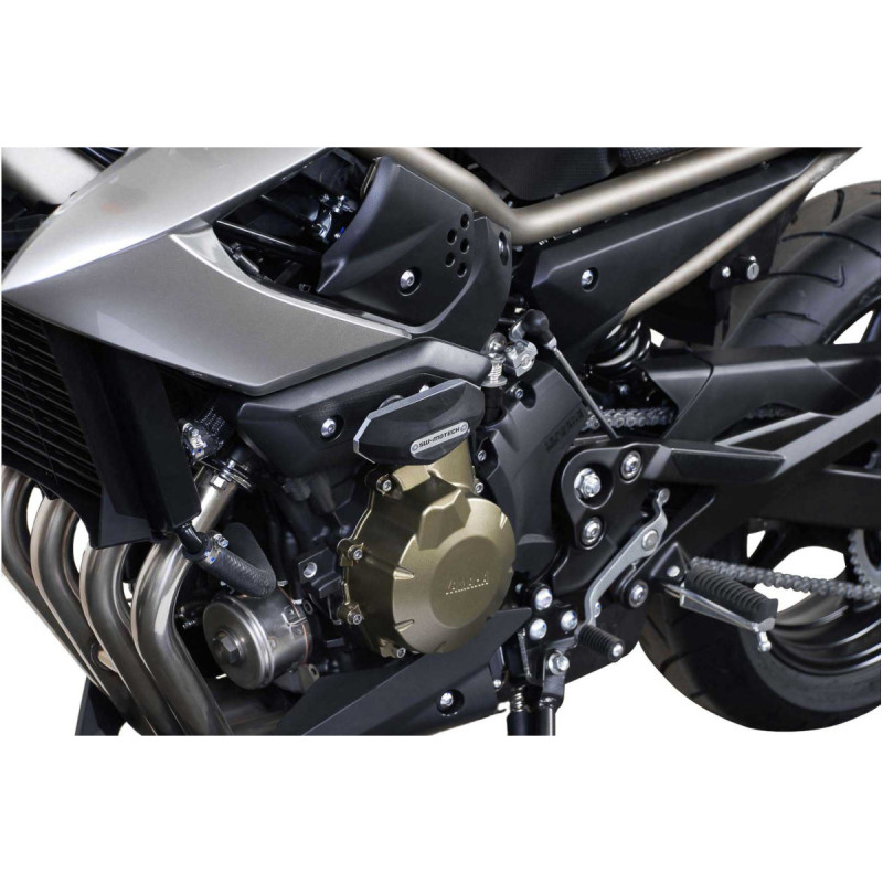 Kit de patins de cadre. Noir. Yamaha XJ6 (08-12) / XJ6 Diversion (08-)(08-12) / XJ6 Diversion (08-)
