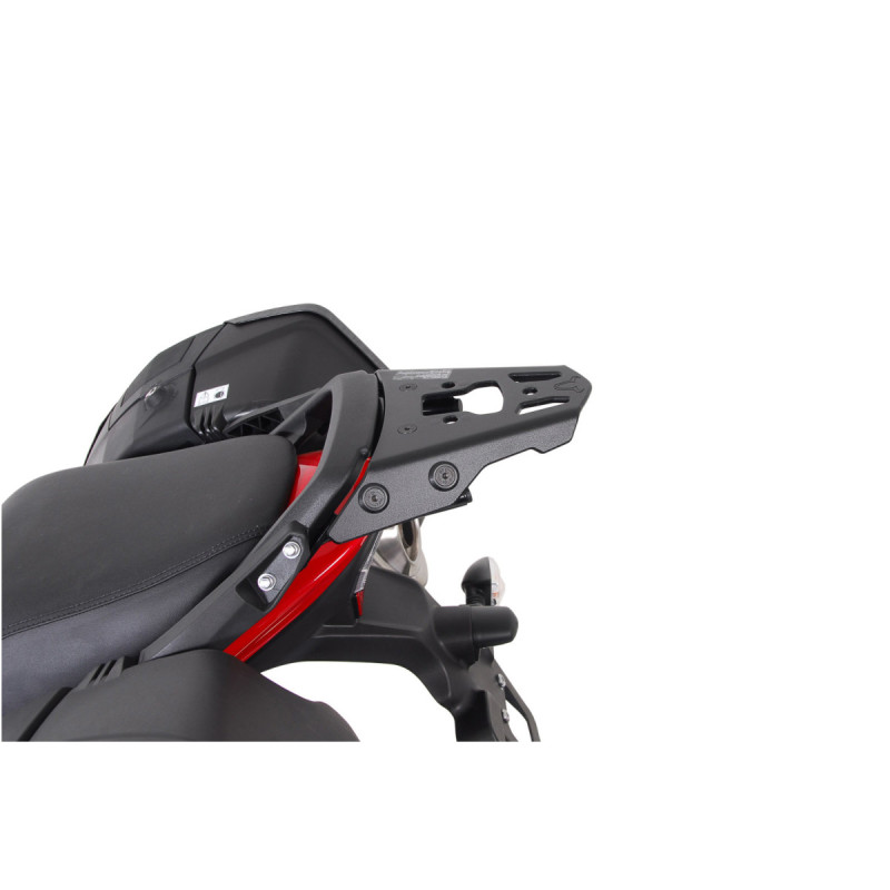 Porte-bagages ALU-RACK. Noir. Triumph Sprint ST 1050 / Tiger 1050 SE
