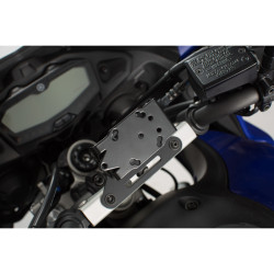 Support GPS pour guidon. Noir. Yamaha MT-07 Tracer (16-)