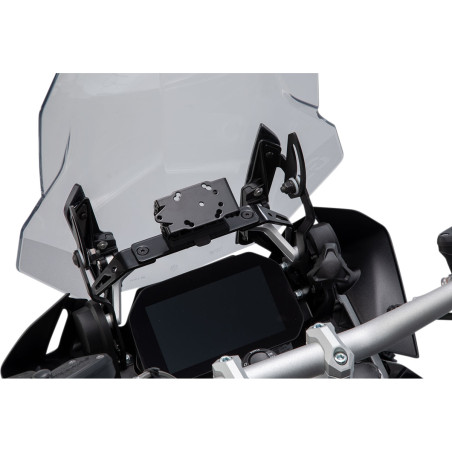 Support GPS pour cockpit. Noir. BMW R 1200 GS (12-), R 1250 GS (18-)