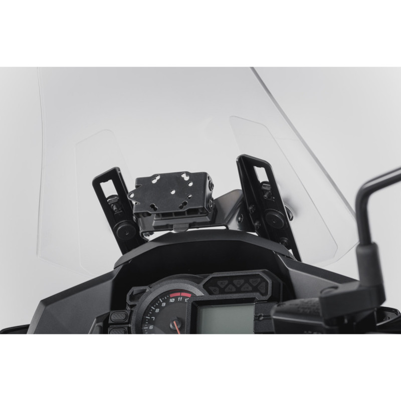Support GPS pour cockpit. Noir. Kawasaki Versys 1000 (15-17)