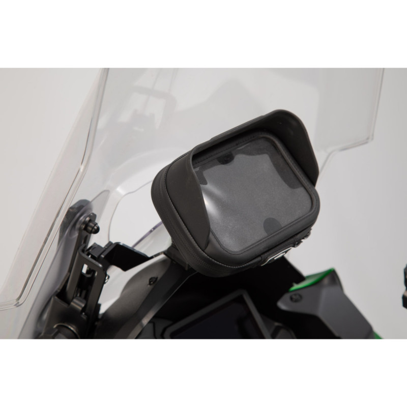 Support GPS pour cockpit. Noir. Kawasaki Versys 1000 (18-)