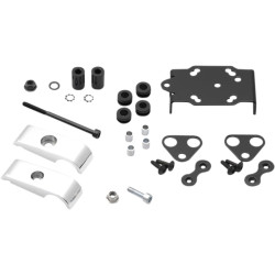 Support GPS antichoc pour guidon. Noir. Anodisé. Pour guidon de Ø 22 mm