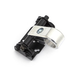 Support GPS antichoc pour guidon. Pour guidon 1" (Ø 25,4 mm). Gris. Poli